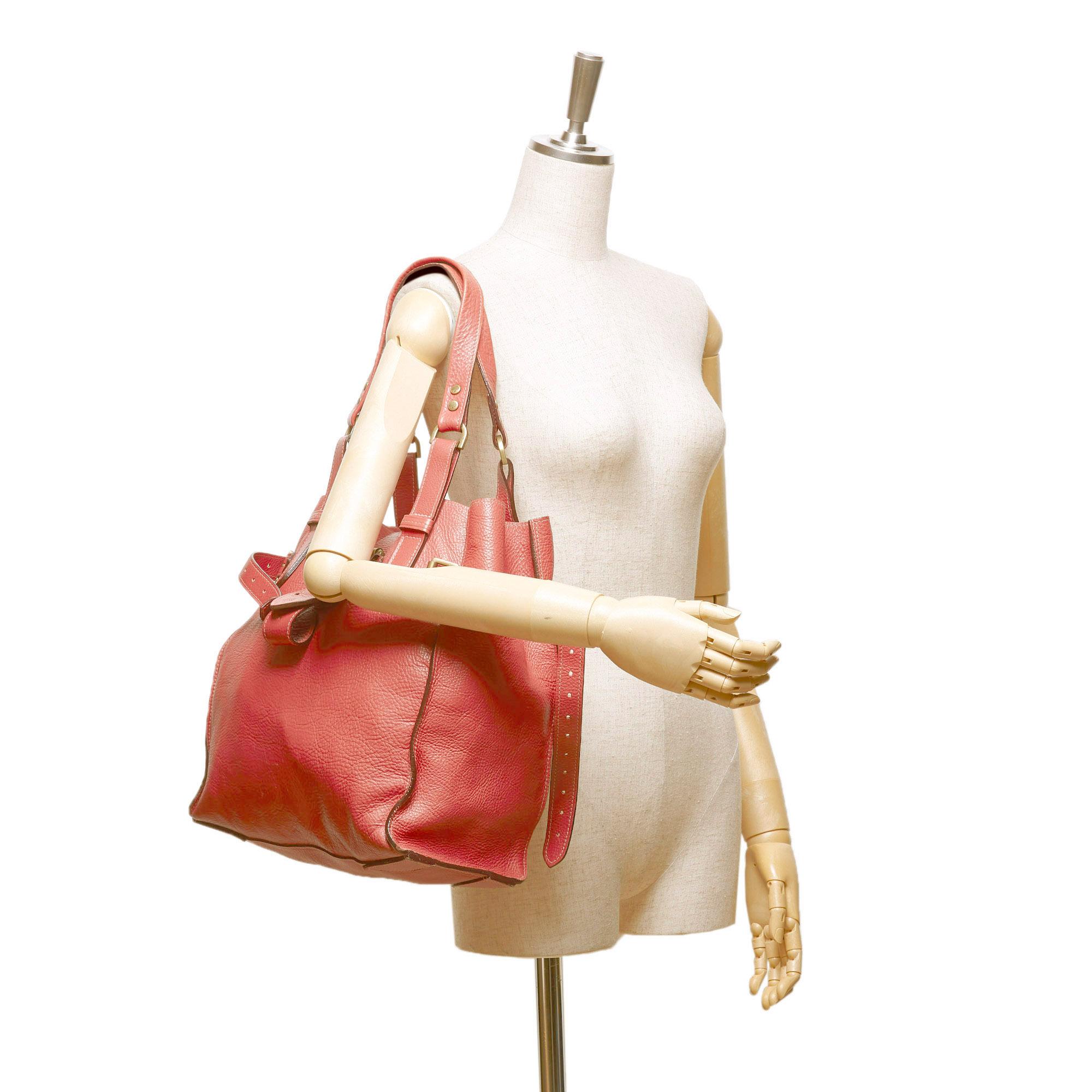 Vintage Authentic Mulberry Pink Leather Shoulder Bag United Kingdom MEDIUM  For Sale 5