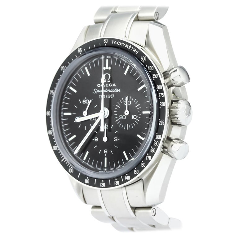 Vintage Authentic Omega Speedmaster 50th Anniversary Mechanical Watch SMALL For Sale at 1stDibs