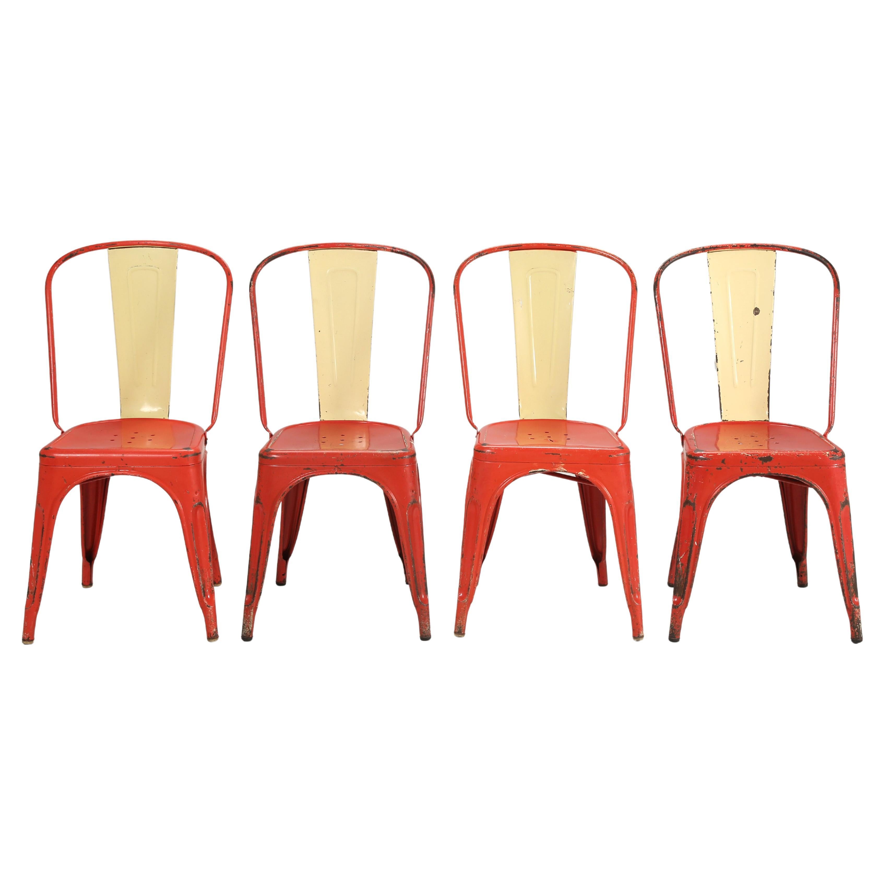 Vintage Authentic Original Paint Tolix Chairs c1950's Large Quantity Available