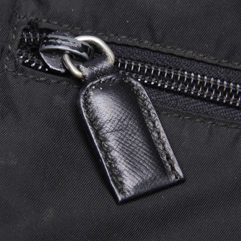 Vintage Authentic Prada Black Nylon Fabric Backpack Italy ...