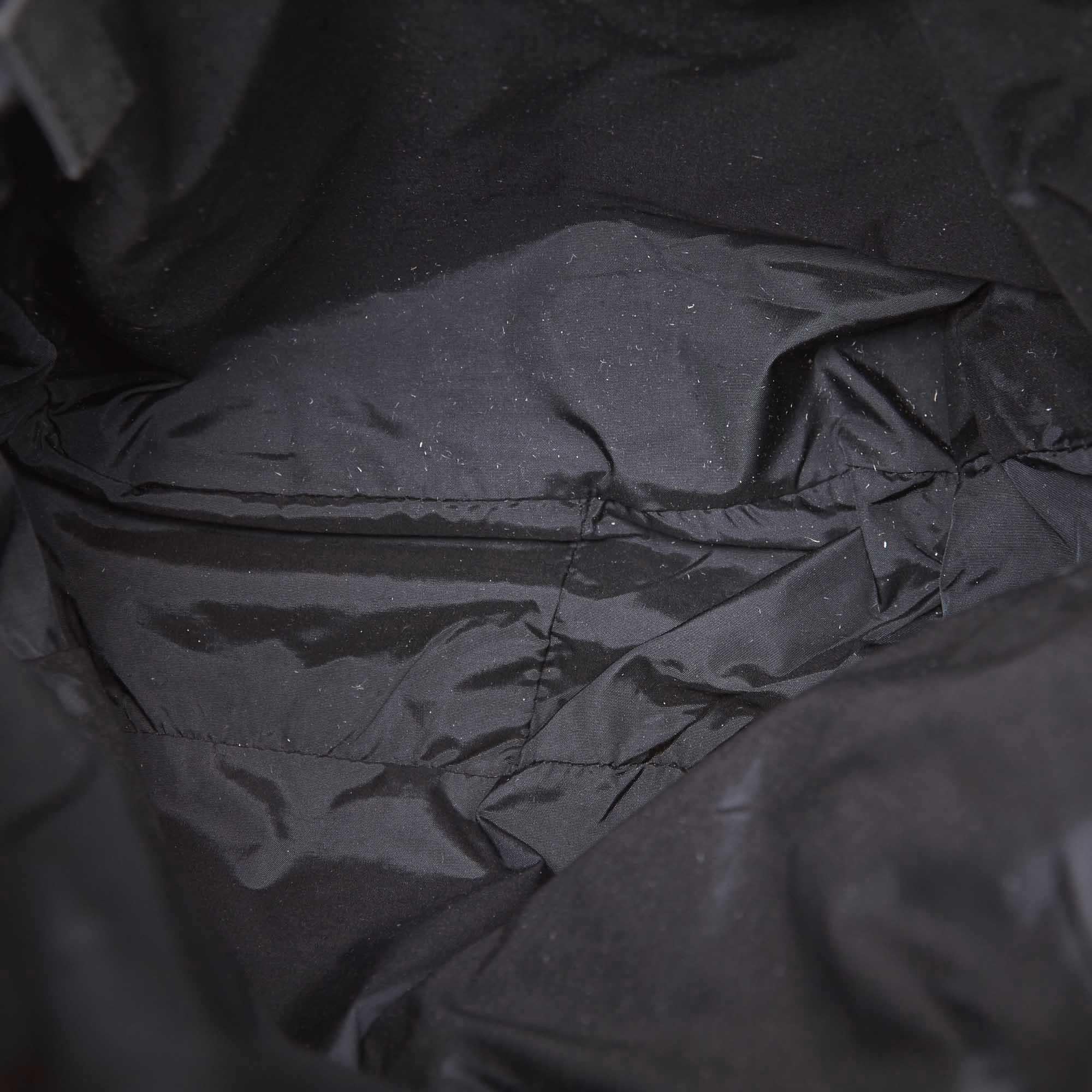 Women's Vintage Authentic Prada Black Nylon Fabric Sports Backpack Italy MEDIUM 