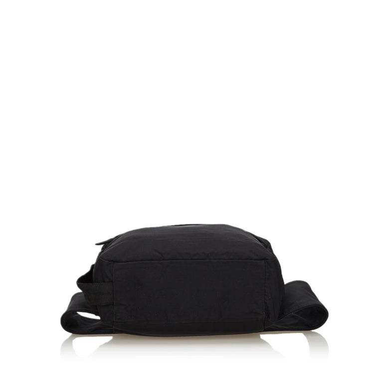 Vintage Authentic Prada Black Nylon Fabric Sports Belt Bag Italy SMALL