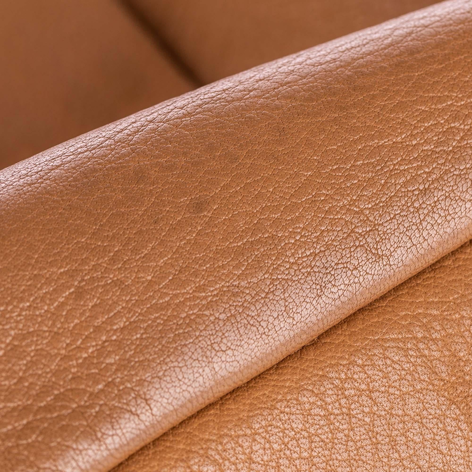 Vintage Authentic Prada Brown Beige Leather Cervo Tote Bag ITALY LARGE  2