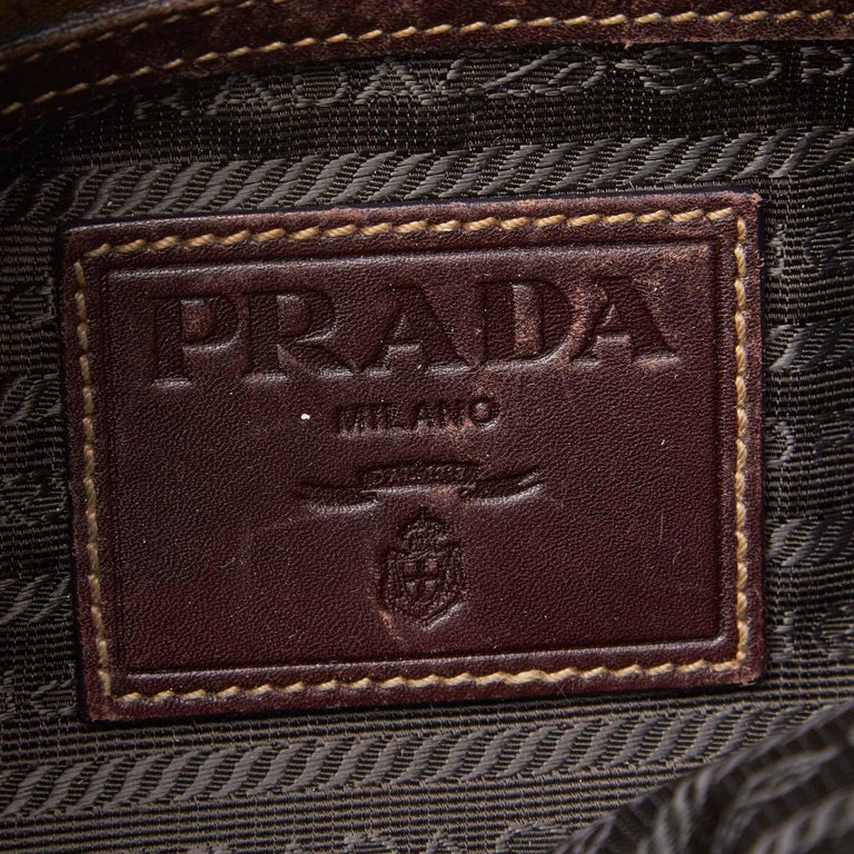 Prada brown hobo bag clearance