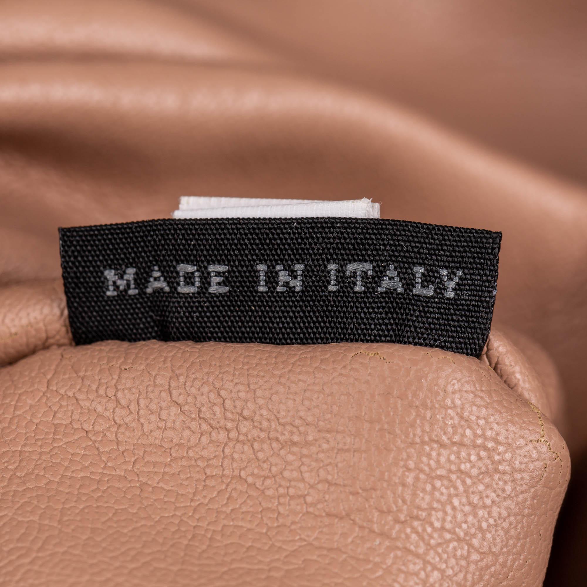 Vintage Authentic Prada Brown Leather Shoulder Bag Italy MEDIUM  For Sale 3