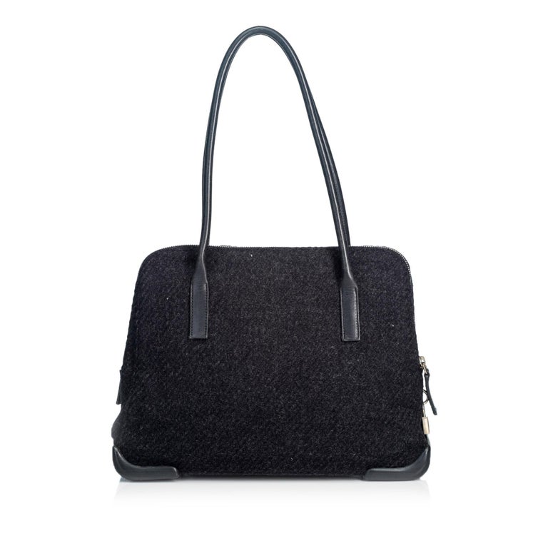 prada shoulder bag grey