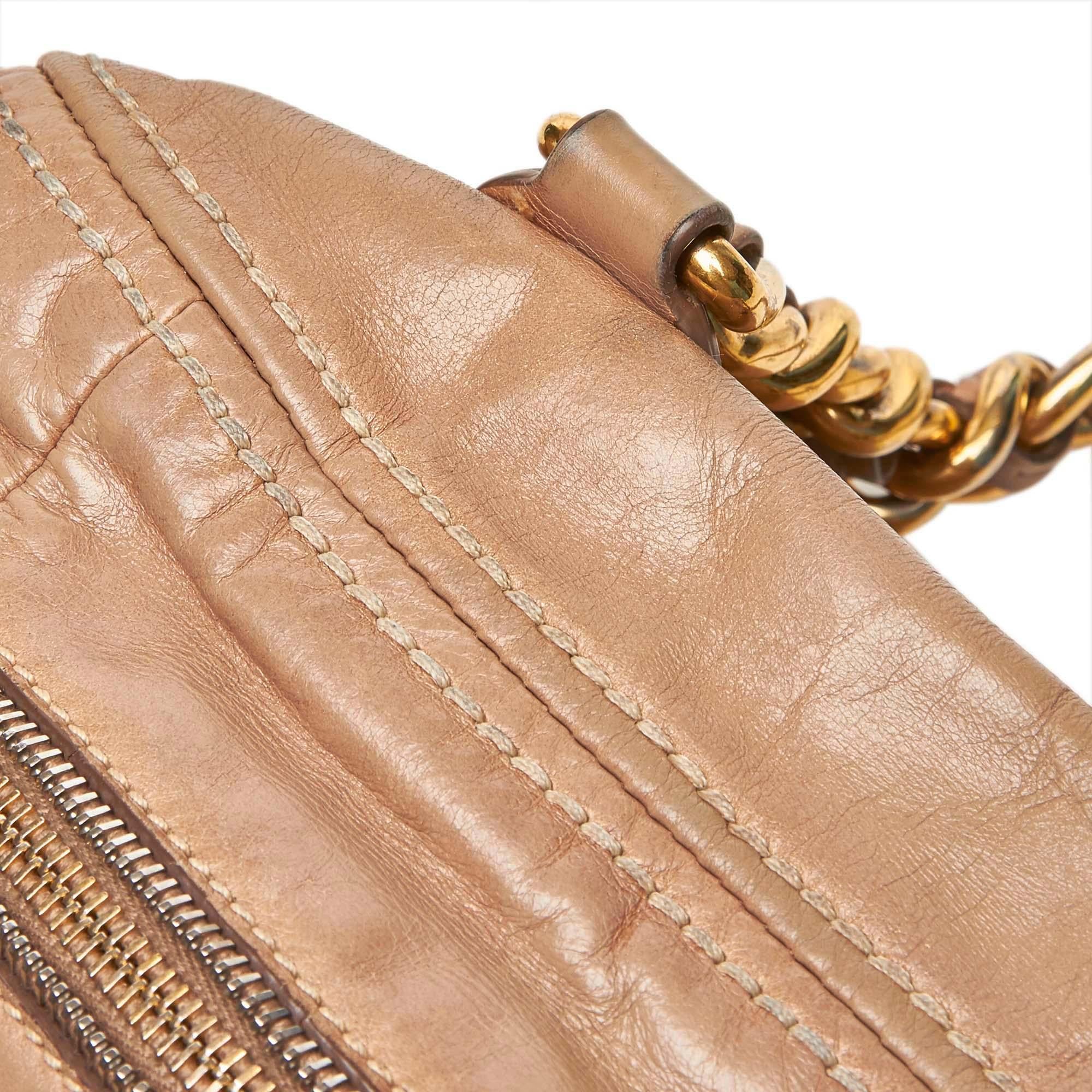 Vintage Authentic Prada Leather Handbag w Dust Bag Authenticity Card MEDIUM  3