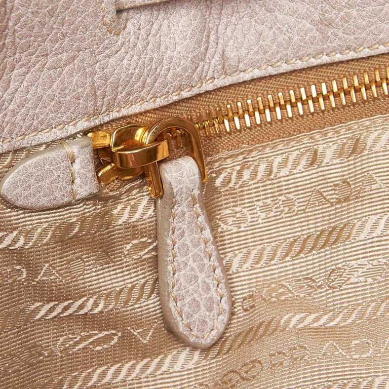 Vintage Authentic Prada Leather Tassel Tote Bag w Dust Bag Authenticity ...