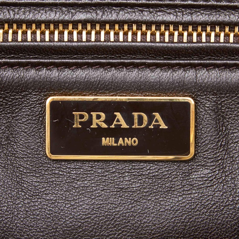 Vintage Authentic Prada Ponyhair Twin Pocket Satchel w Authenticity Card LARGE For Sale at 1stdibs