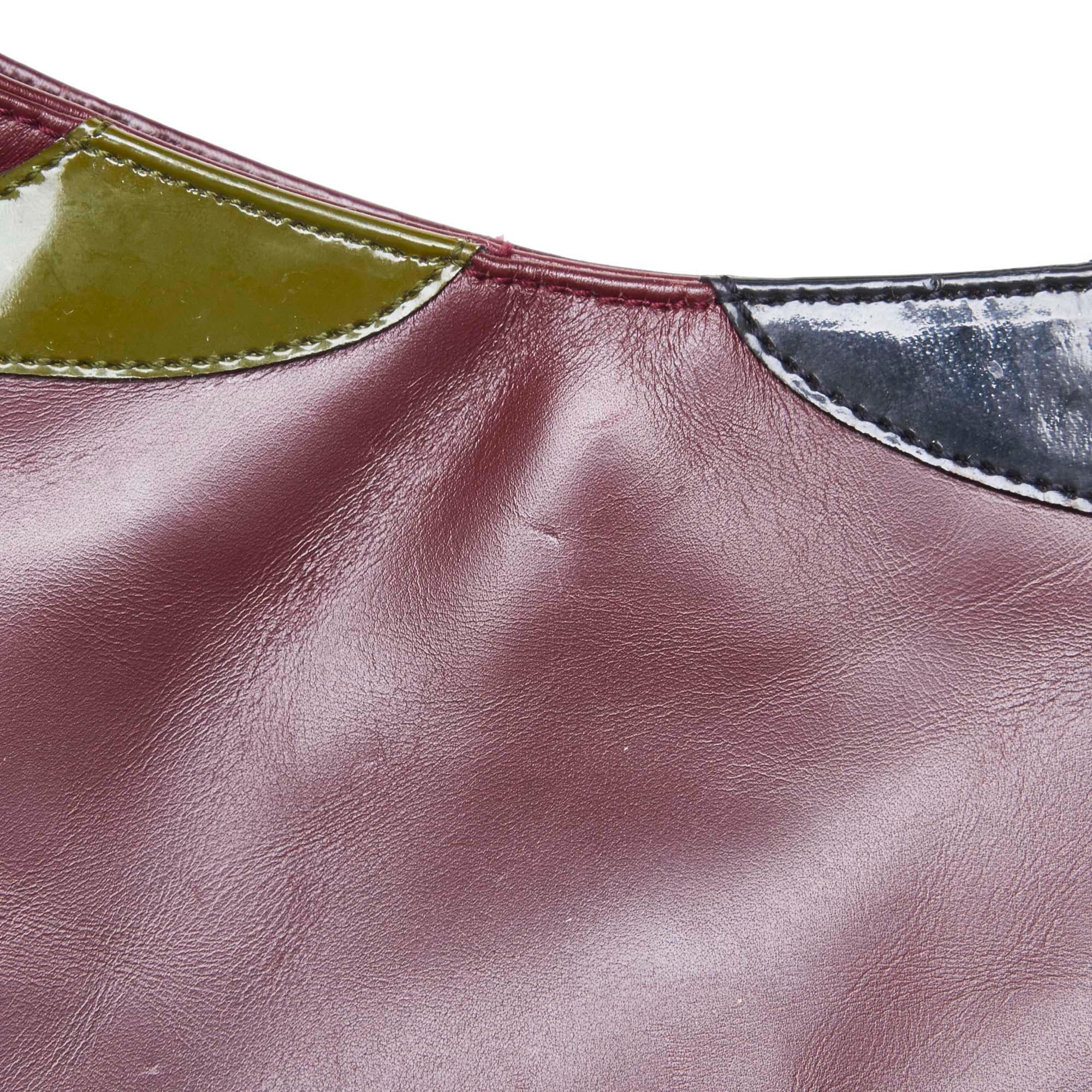 Vintage Authentic Prada Purple Leather Shoulder Bag Italy w Dust Bag MEDIUM 4