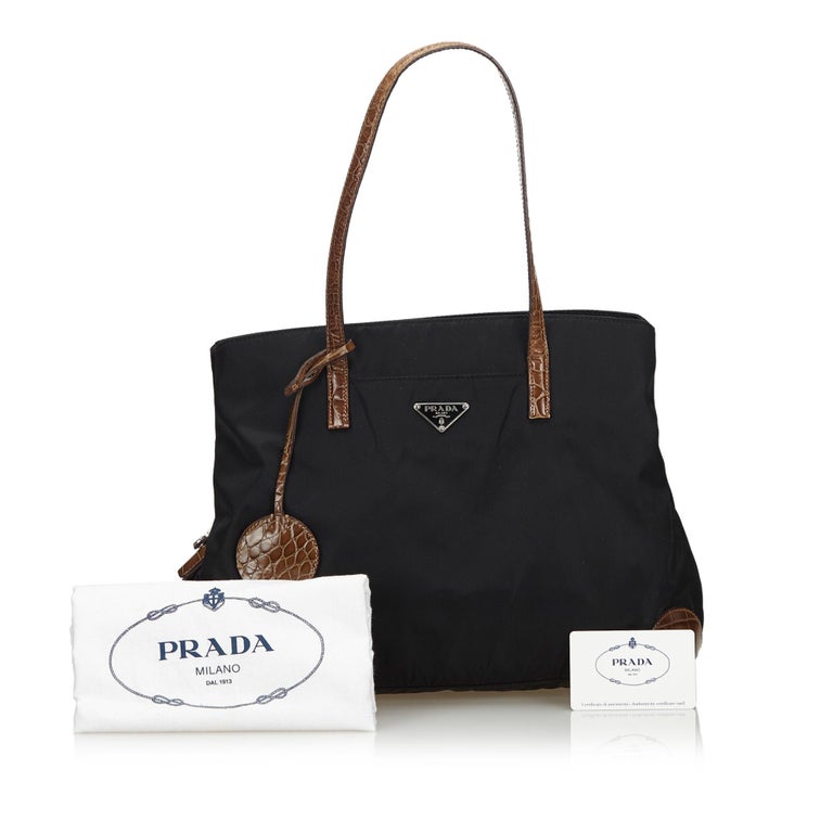Vintage Authentic Prada Shoulder Bag Italy w Dust Bag Authenticity Card  MEDIUM For Sale at 1stDibs