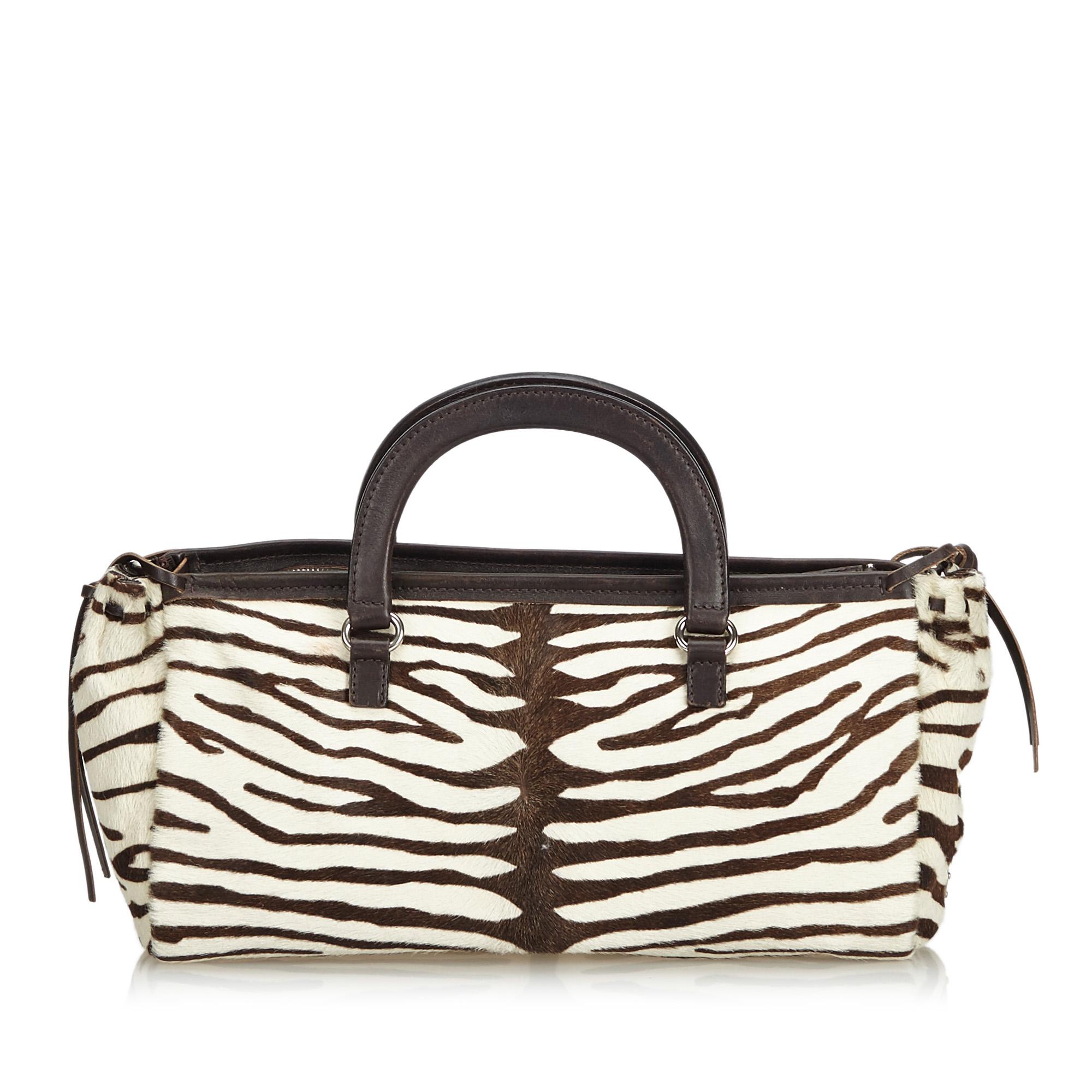 prada zebra bag