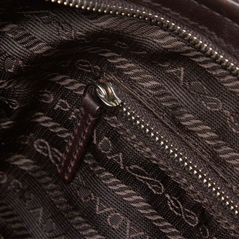 Vintage Authentic Prada White Zebra Print Handbag Italy MEDIUM at