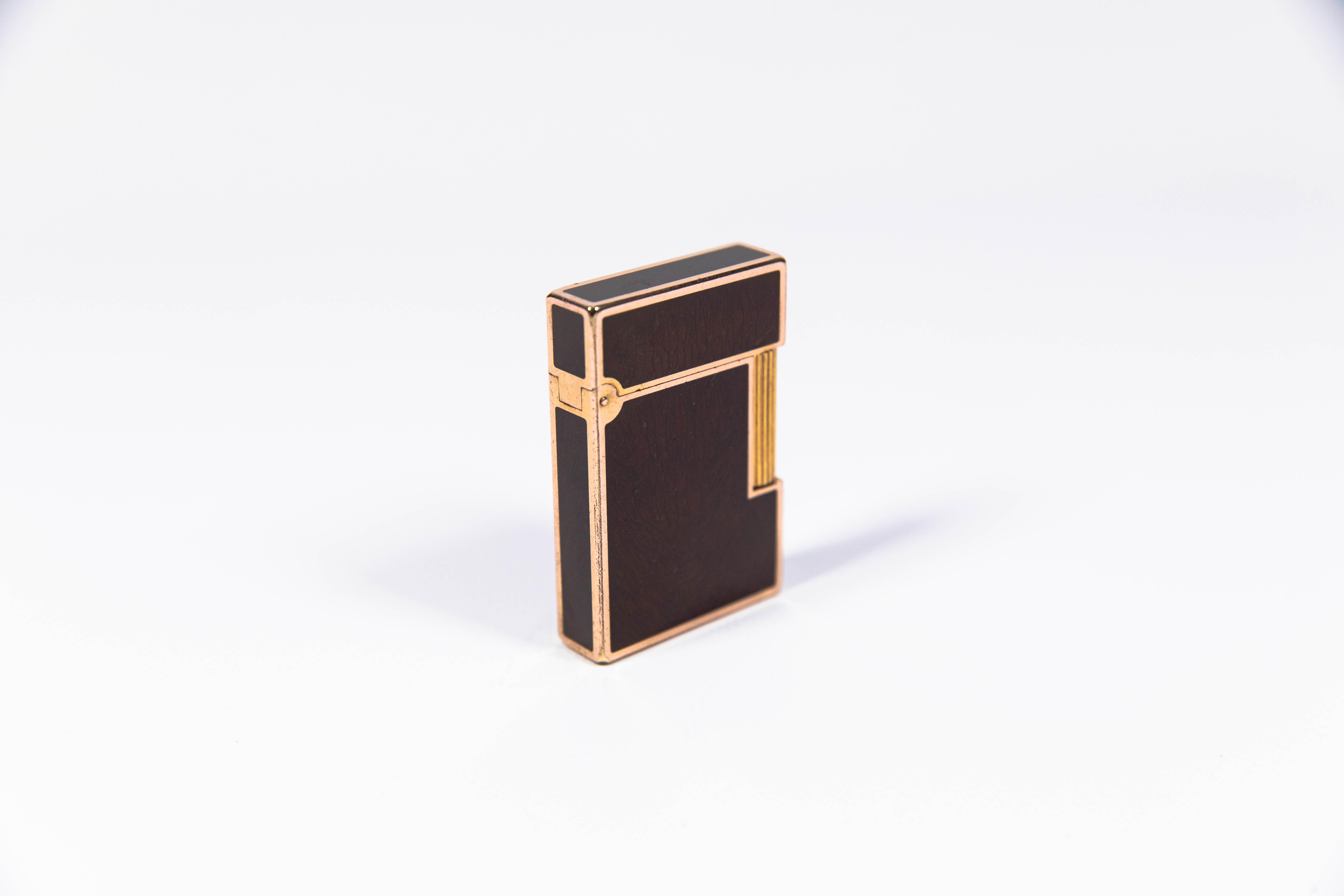 red and gold vintage lighter
