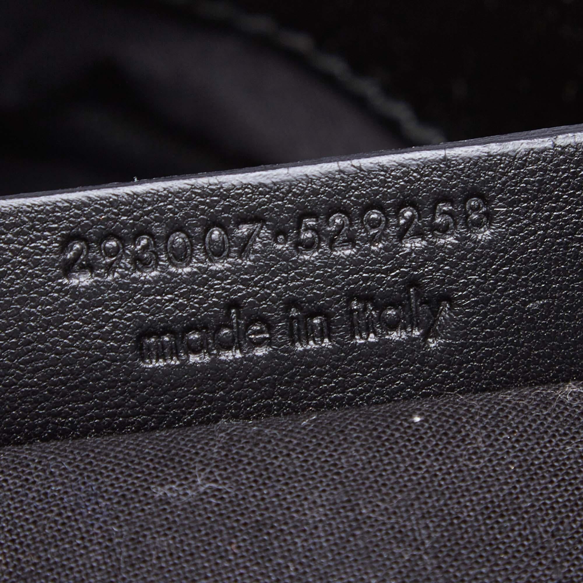 Vintage Authentic YSL Black Patent Leather Belle de Jour Tote Bag France LARGE  For Sale 3