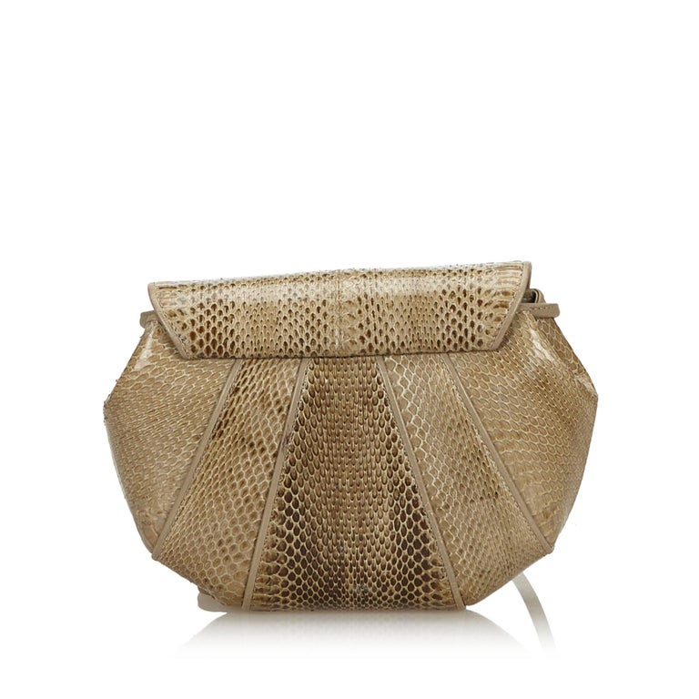 ysl snake skin purse