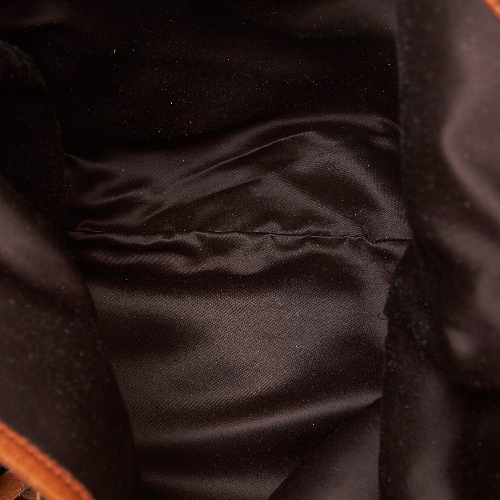 Vintage Authentic YSL Brown Suede Leather Boheme Hobo Bag France LARGE  For Sale 1