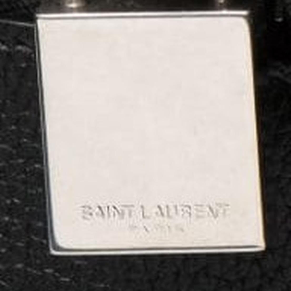 Vintage Authentic YSL Leather Sac De Jour Souple Briefcase w Padlock Key LARGE  For Sale 3