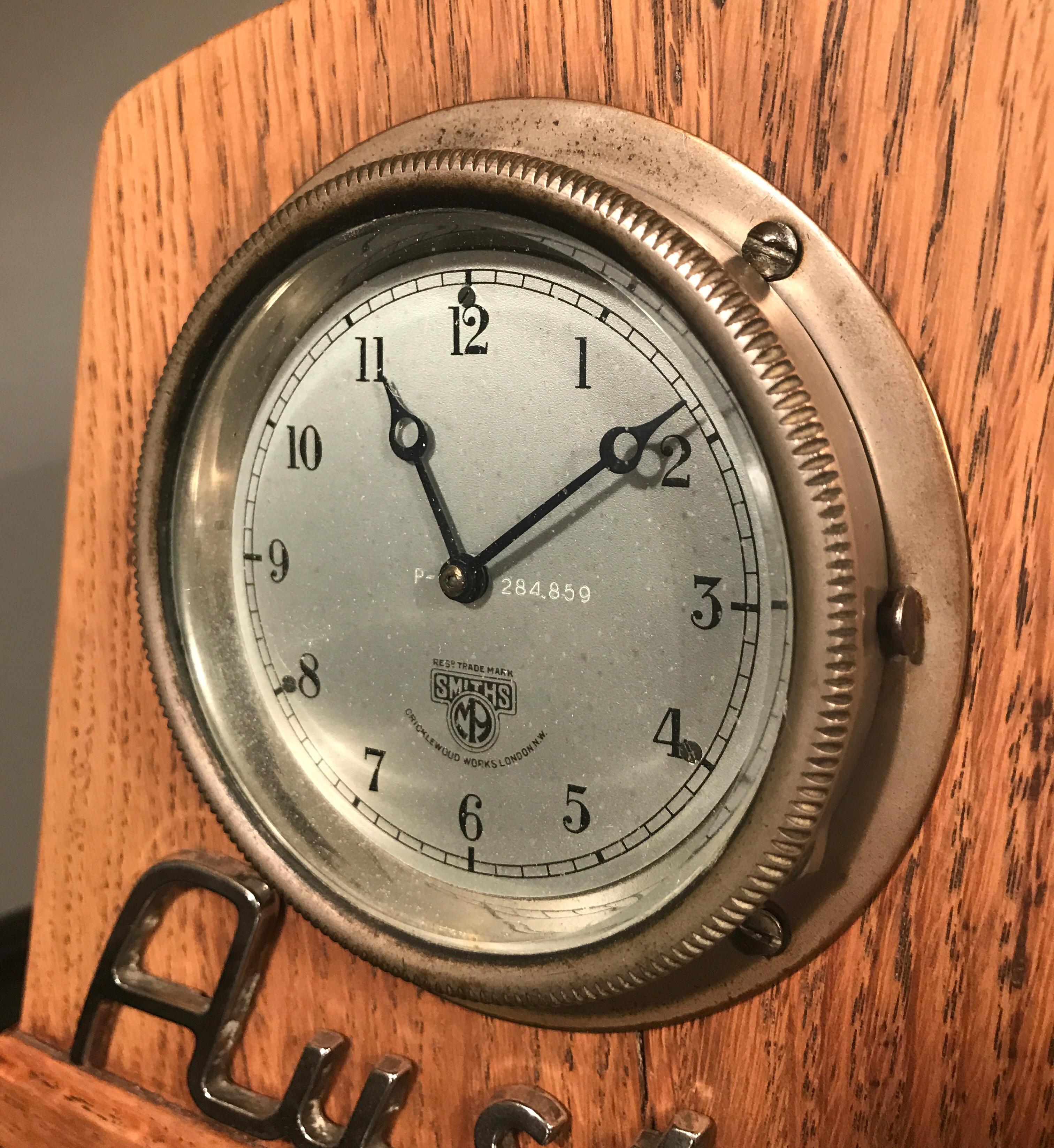 Mid-20th Century Vintage Auto Car Clock by Smiths of England