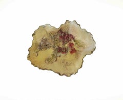 Assiette vintage en céramique "Automne" par Gavi, 1970