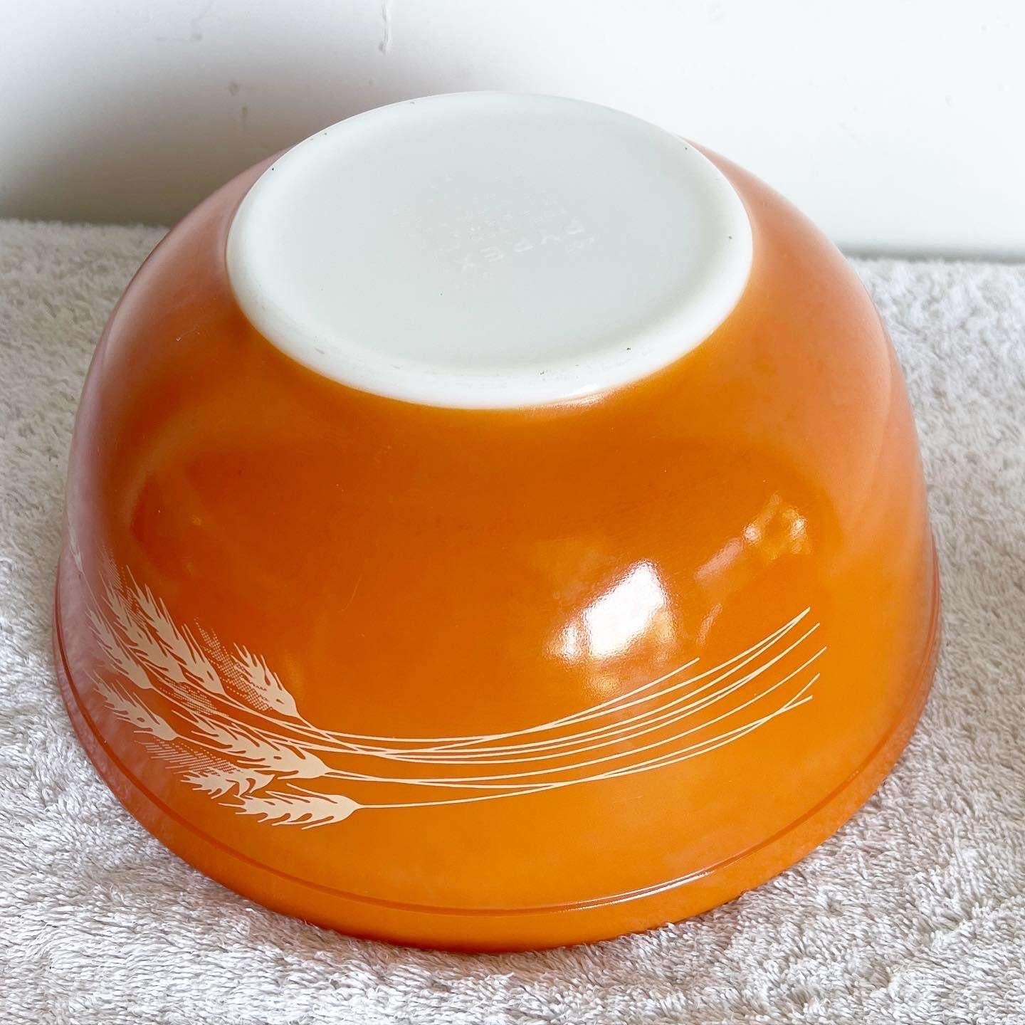 Vintage Autumn Harvest Bowls by Pyrex - Set of 3 In Good Condition For Sale In Delray Beach, FL