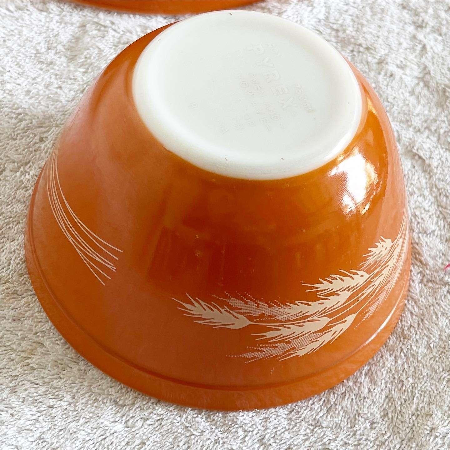 20th Century Vintage Autumn Harvest Bowls by Pyrex - Set of 3 For Sale
