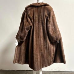 Vintage Autumn Haze Full Length Saga Mink Fur Coat Size M-L