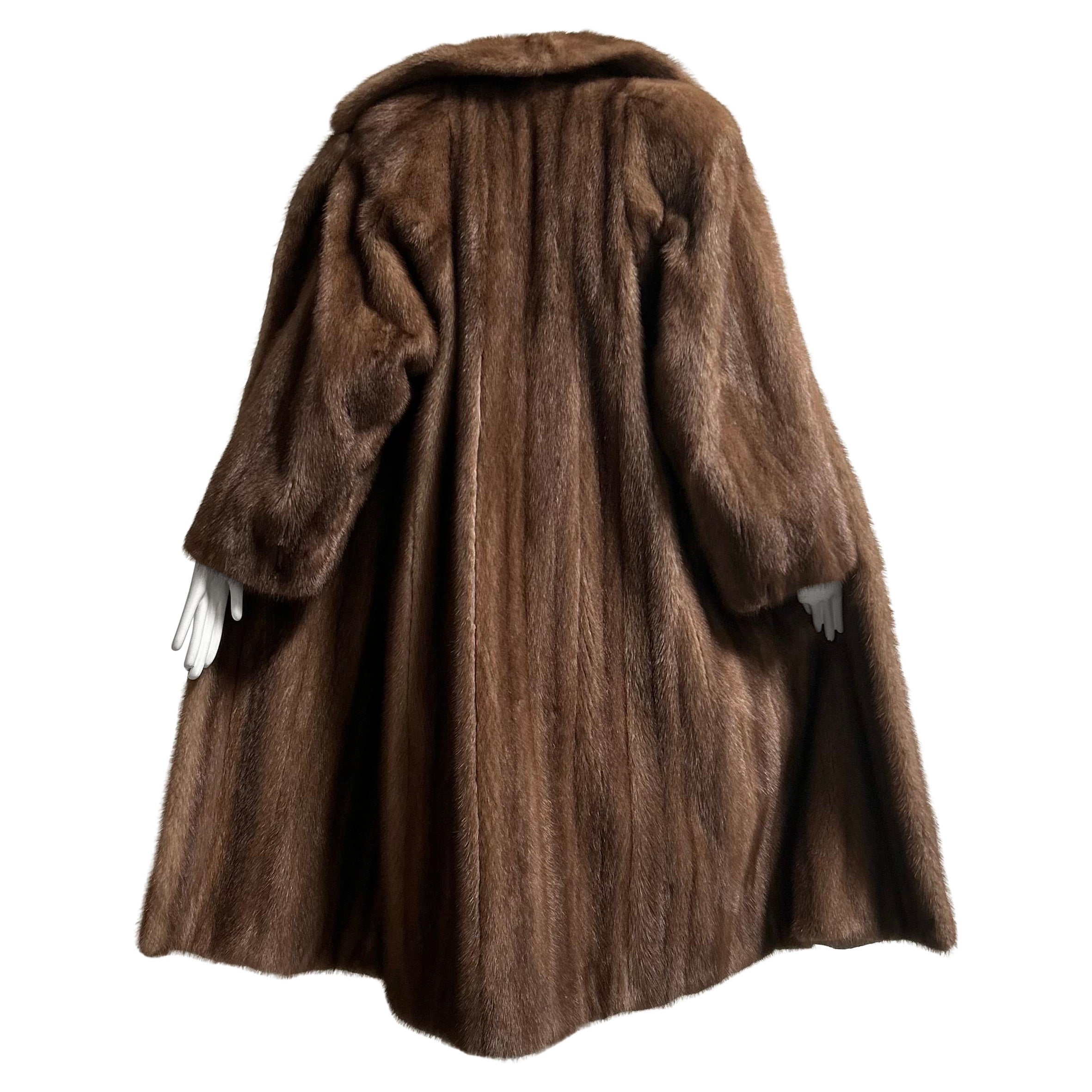 Vintage Autumn Haze Full Length Saga Mink Fur Coat Size M-L