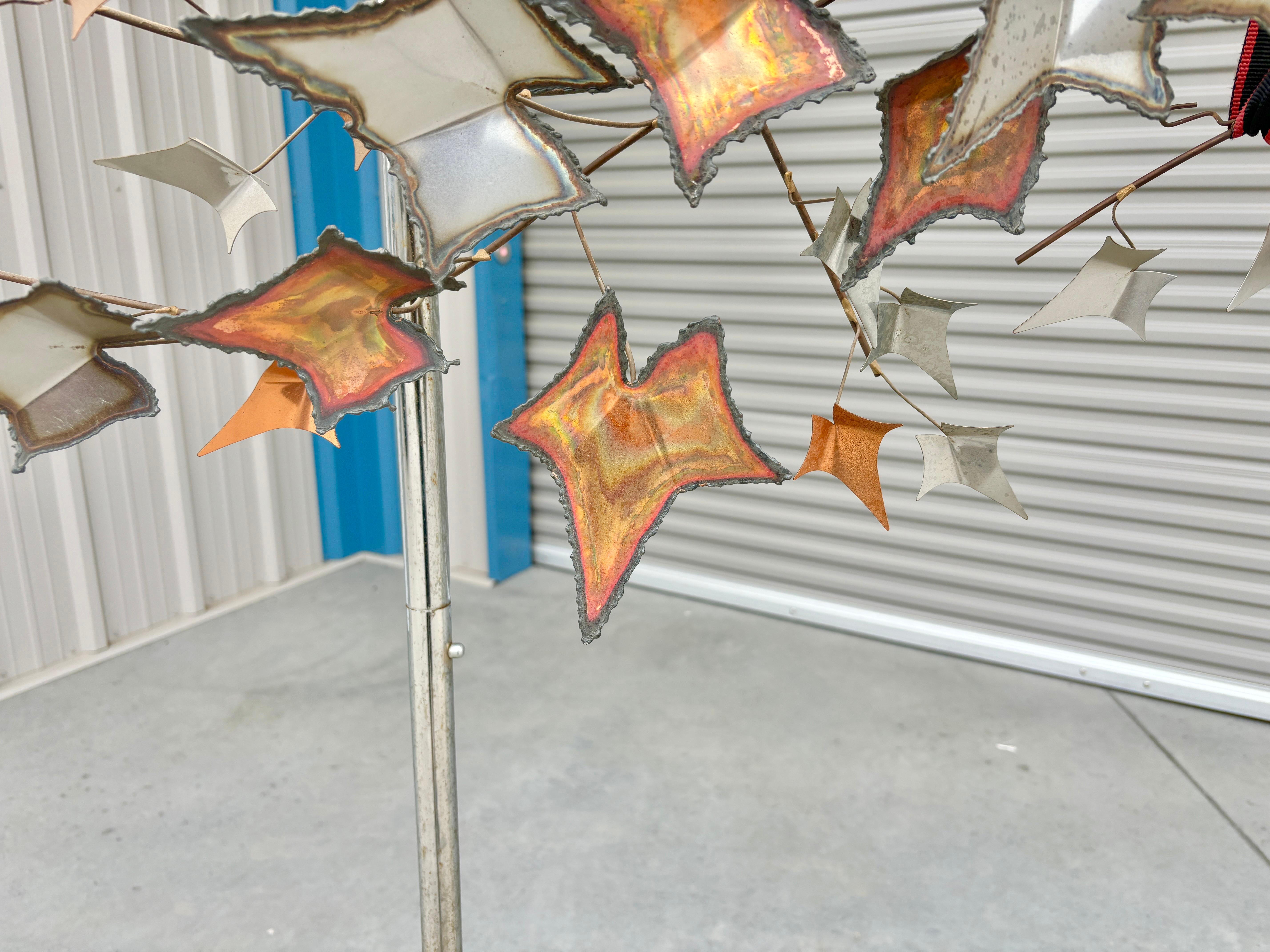 American Vintage Autumn Leaf Sculpture by Curtis Jere For Sale