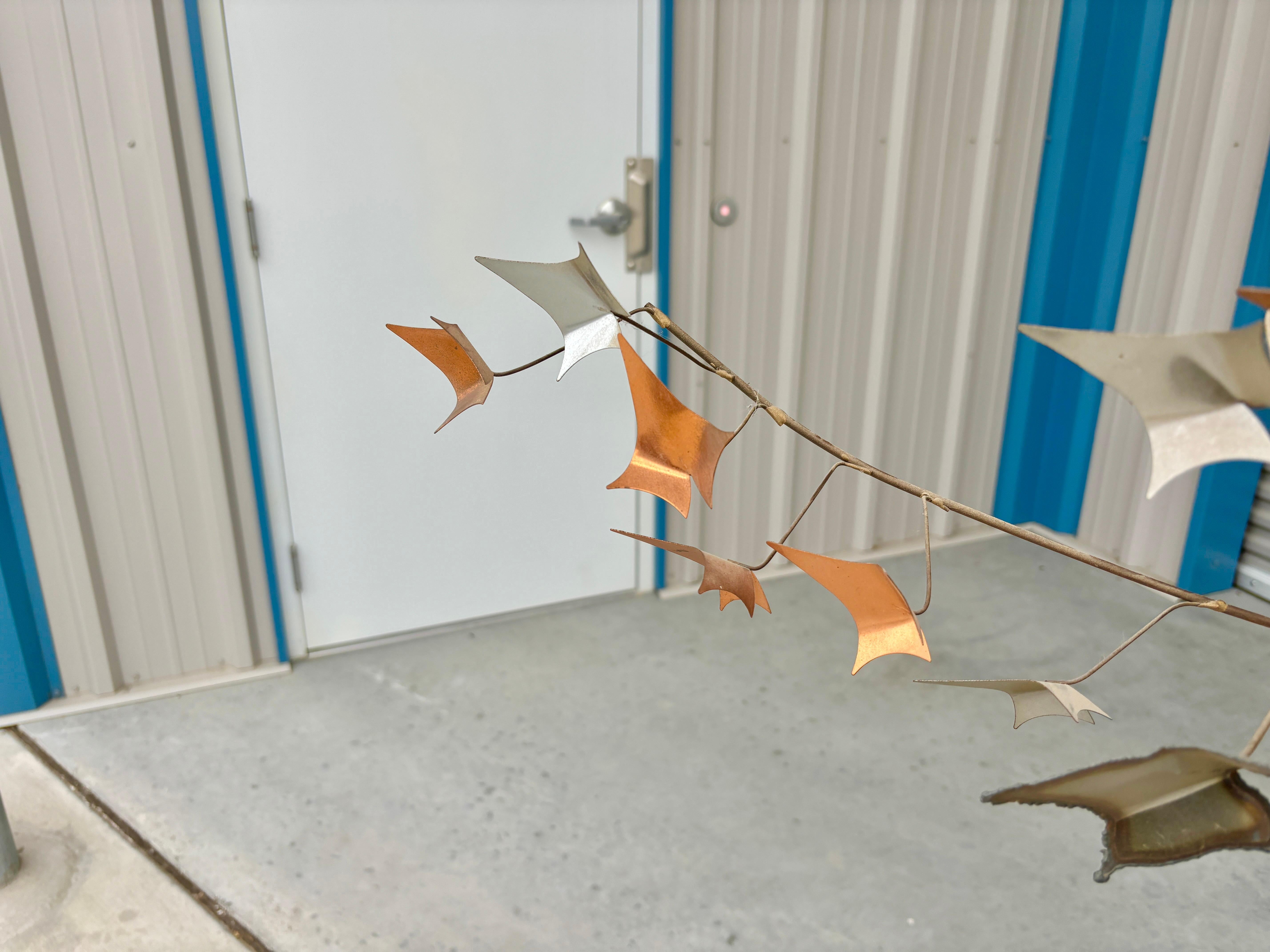 Late 20th Century Vintage Autumn Leaf Sculpture by Curtis Jere For Sale