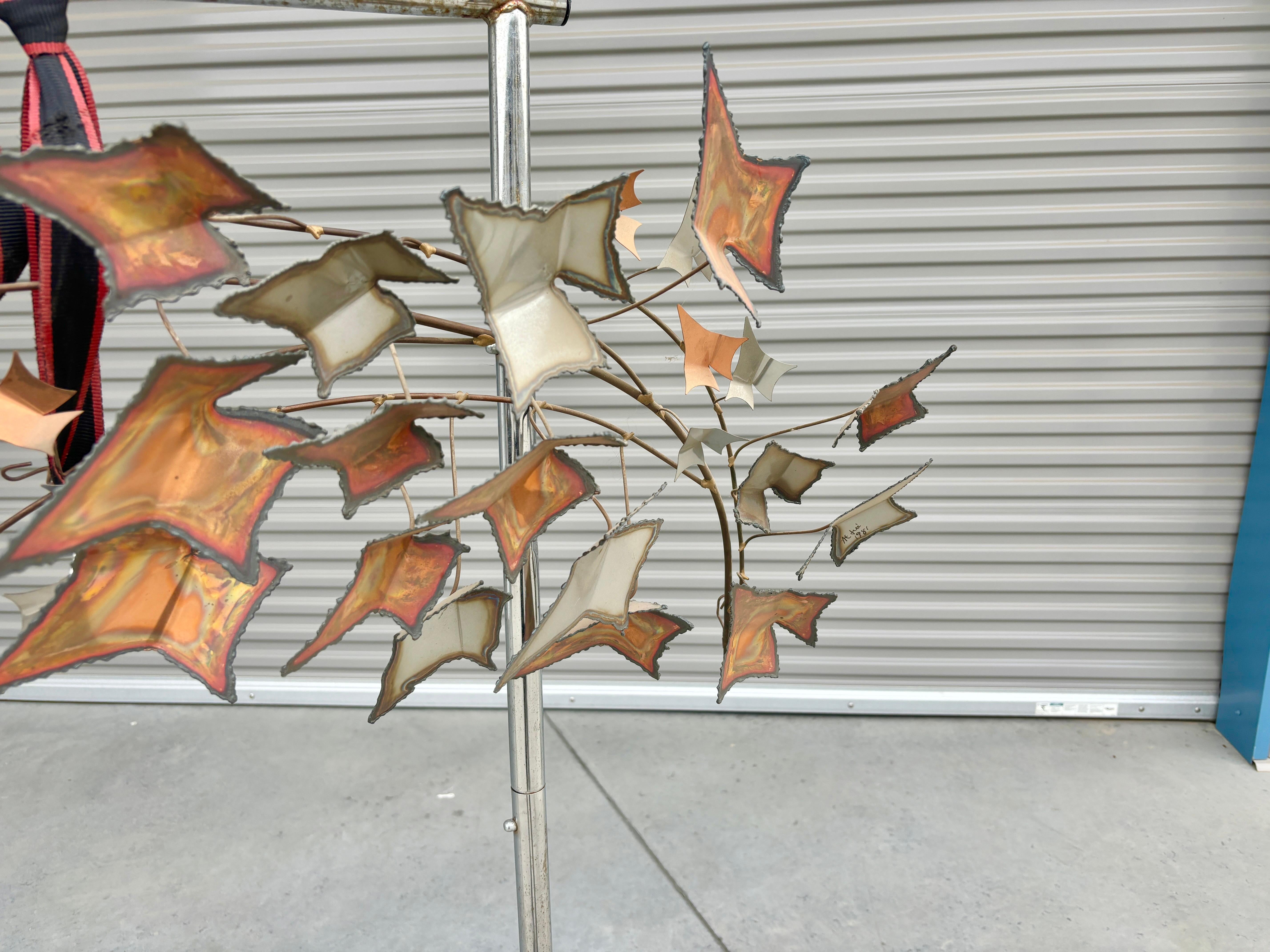 Vintage Autumn Leaf Sculpture by Curtis Jere For Sale 1