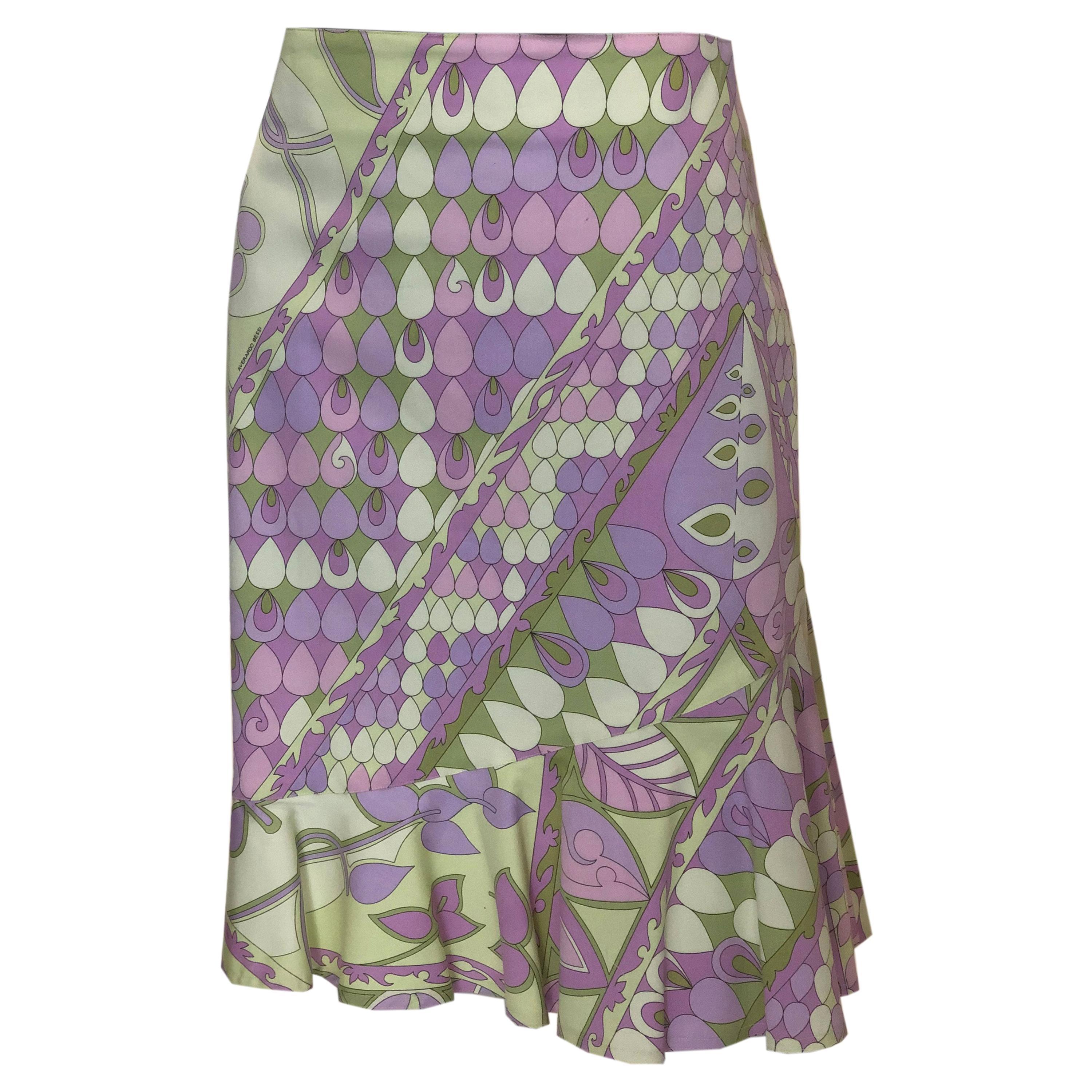 Vintage Averardo Bessi Cotton Summer Skirt For Sale