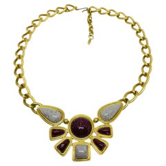 Collana vintage AVON 'Desert Sands' firmata in tonalità oro, revival egiziano