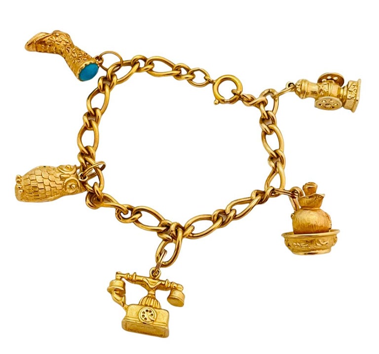 Vintage AVON gold charm chain bracelet at 1stDibs | avon charm bracelet, avon  bracelet, avon vintage bracelets
