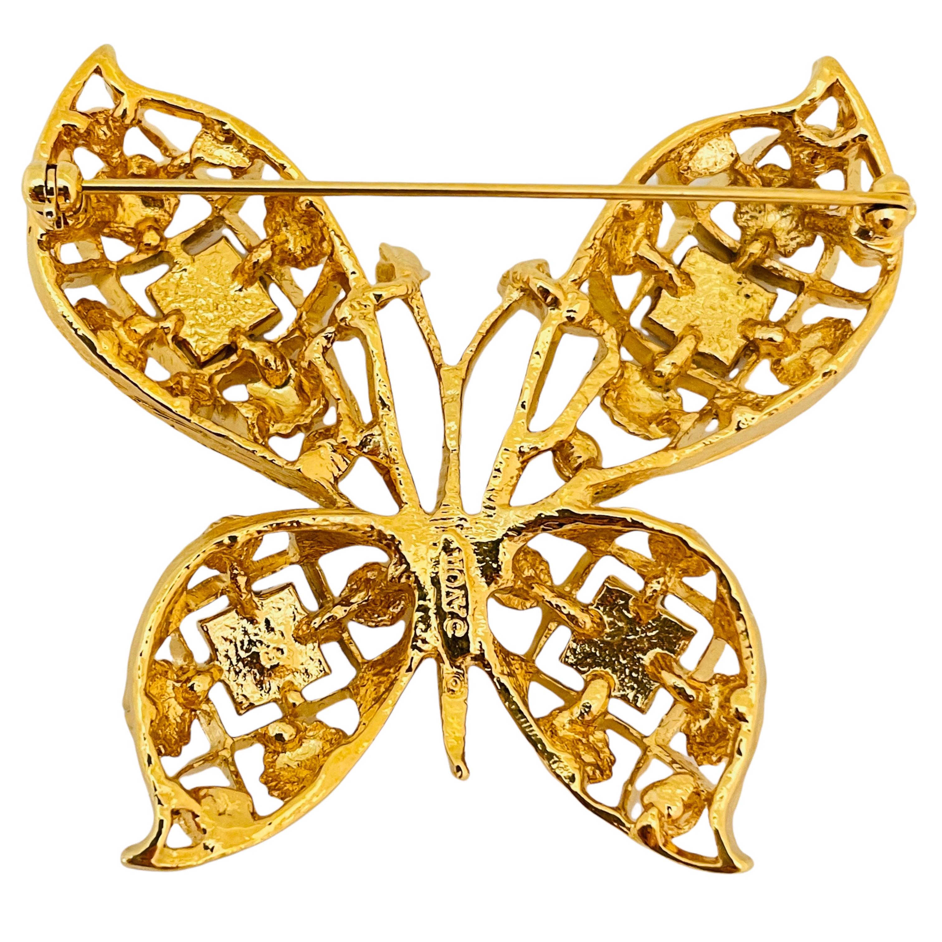 avon butterfly brooch