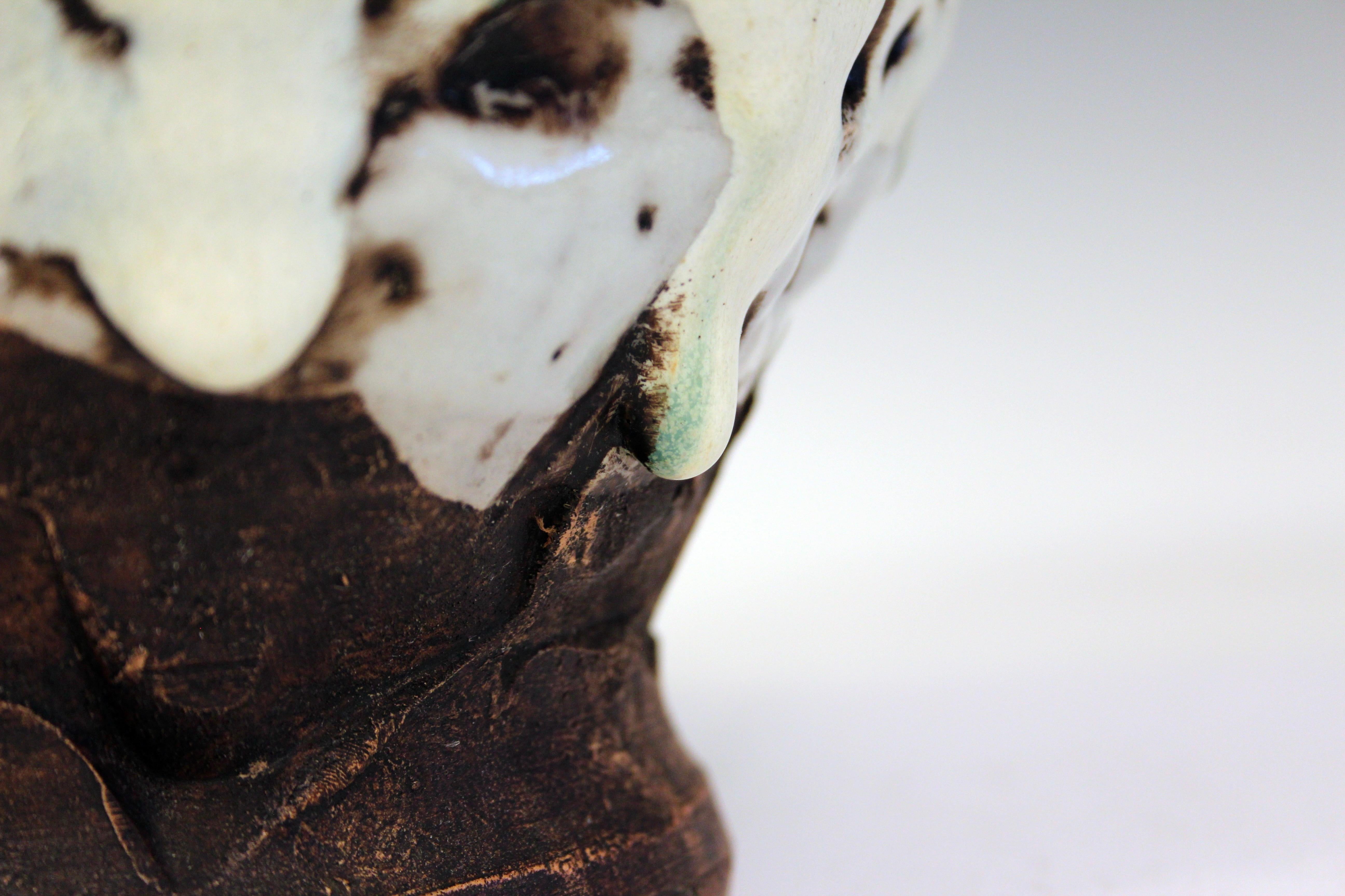 Vaso d'epoca Awaji Pottery con gocciolamento manipolato in vendita 4