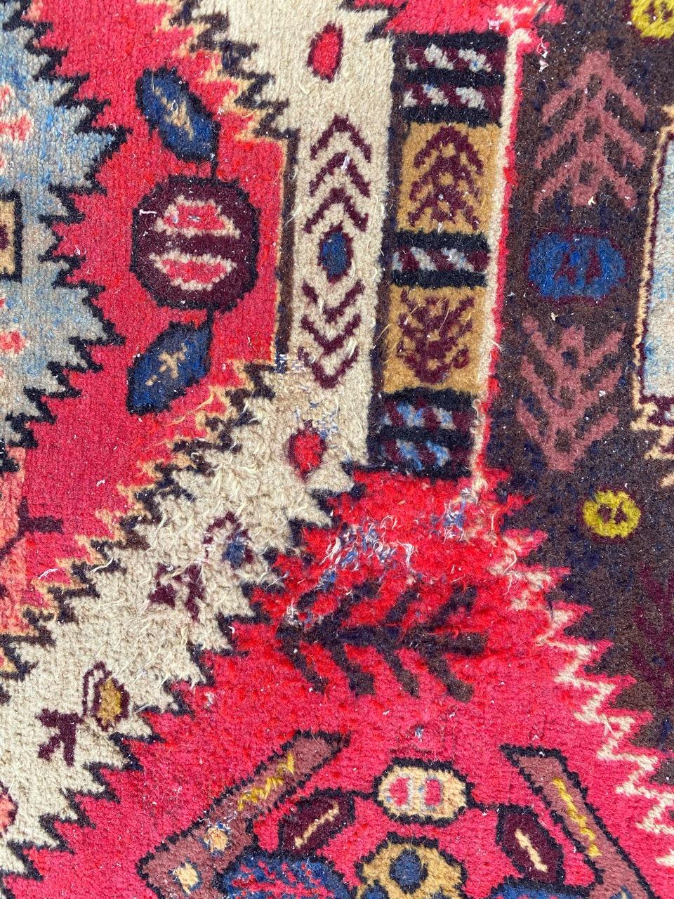 Hand-Knotted Bobyrug’s Vintage Azerbaïdjan Shirwan Rug For Sale