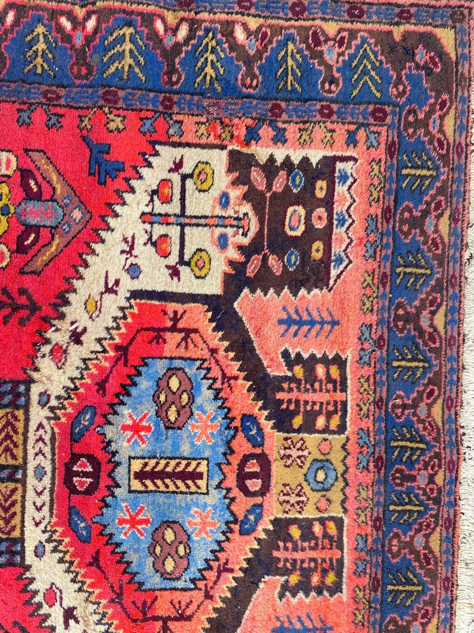 Bobyrug's Vintage Aserbaidschan Schirwan Teppich (Baumwolle) im Angebot