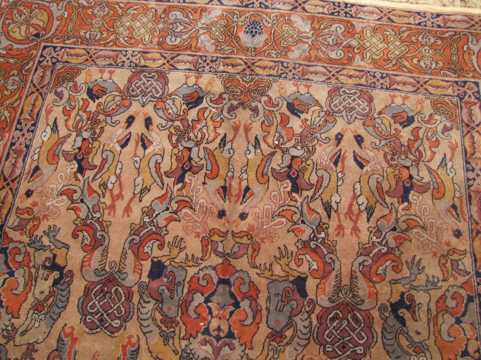 Kazak Bobyrug’s Vintage Azerbaijan Caucasian Decorative Rug For Sale