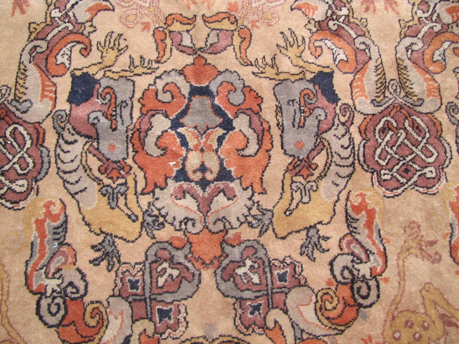 Bobyrug's Vintage Aserbaidschan Kaukasischer Dekorativer Teppich im Zustand „Gut“ im Angebot in Saint Ouen, FR