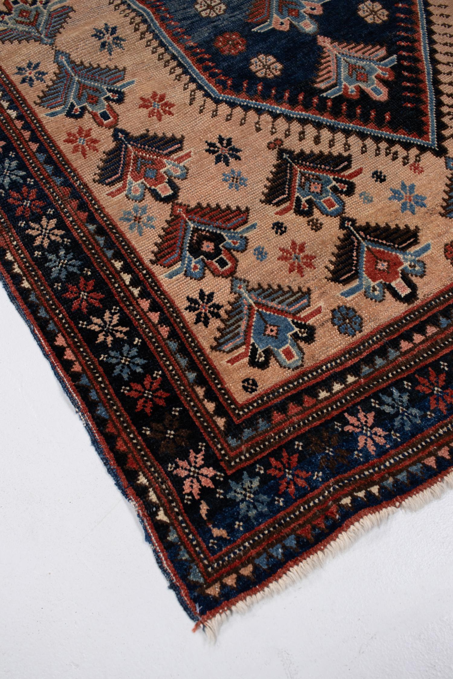 Hand-Woven Vintage Azerbaijani Rug For Sale