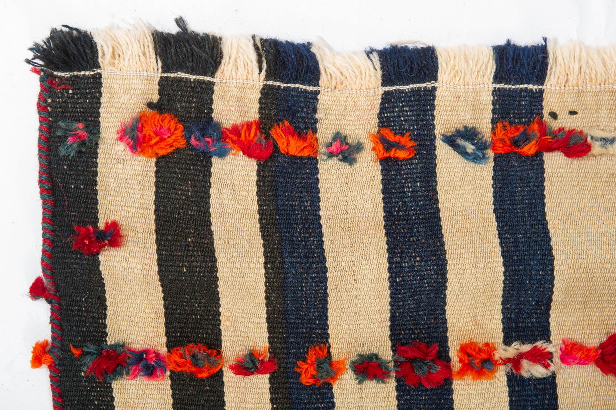 Wool Vintage Rare Azeri Kilim Runner For Sale