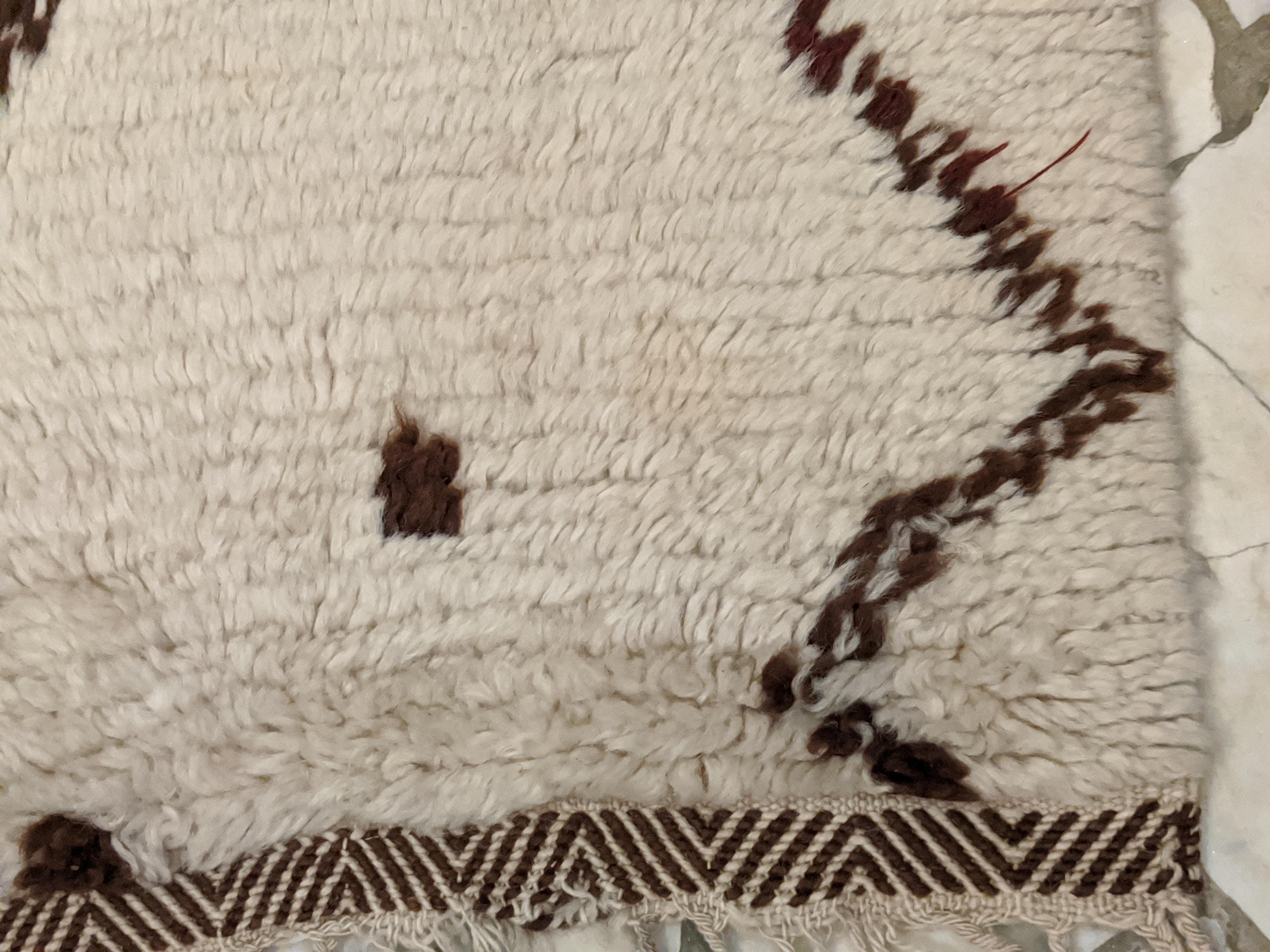 Wool Vintage Azilal Moroccan Berber Rug