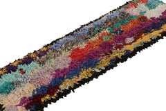 Vintage Azilal Moroccan Style Boucherouite Runner Rug, from Rug & Kilim