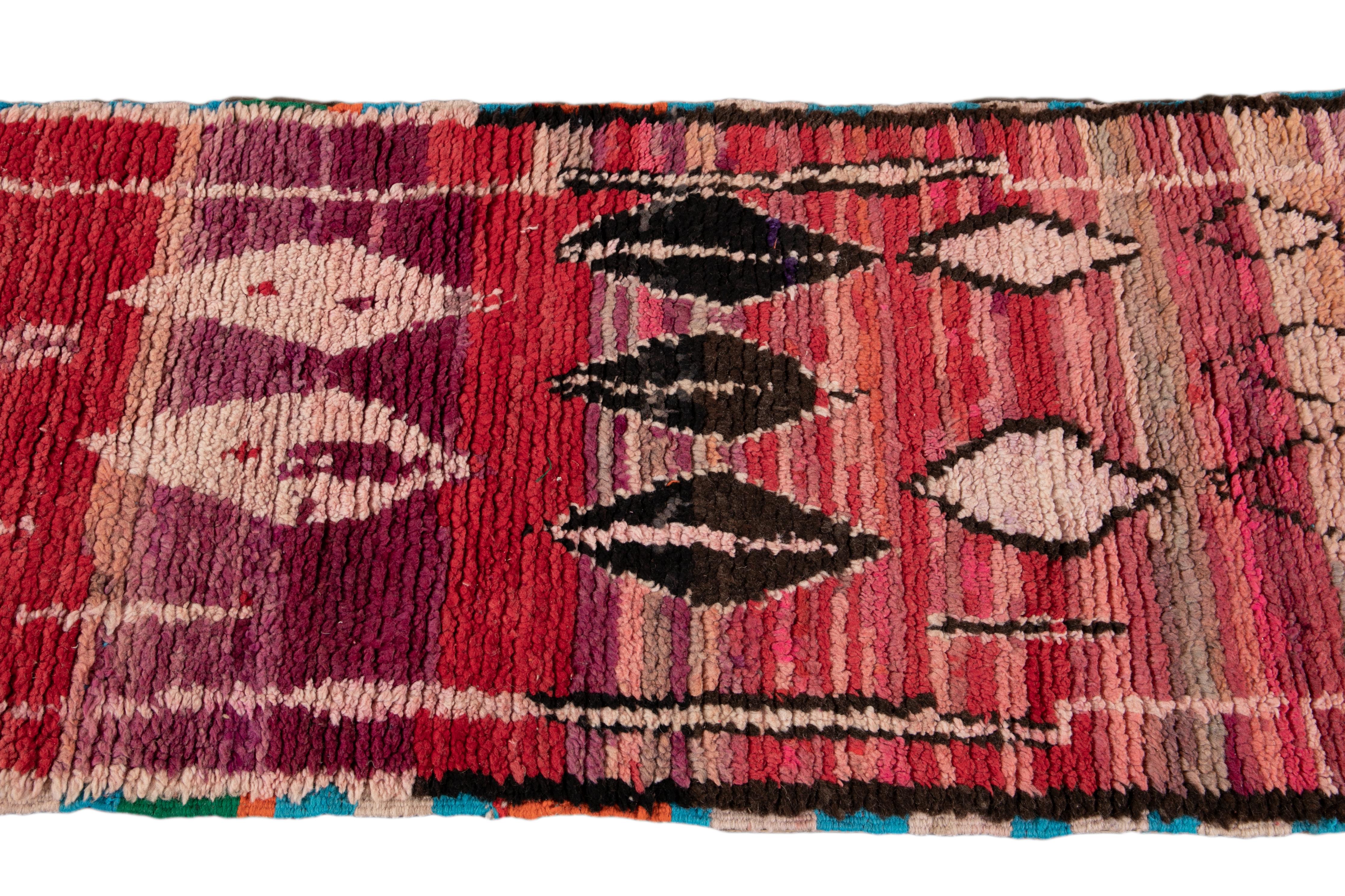 Vintage Azilal Moroccan Handmade Wool Runner 1