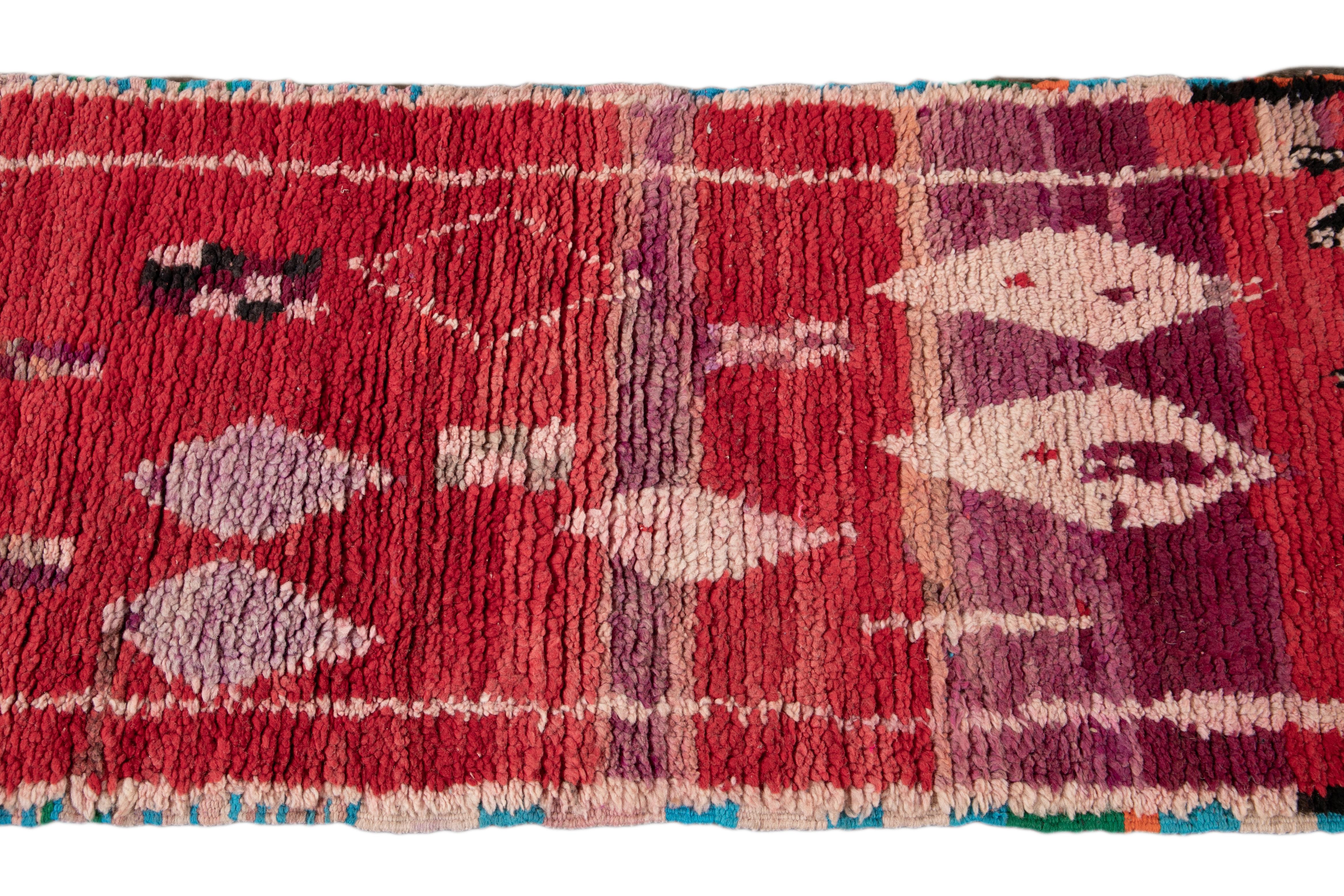 Vintage Azilal Moroccan Handmade Wool Runner 3