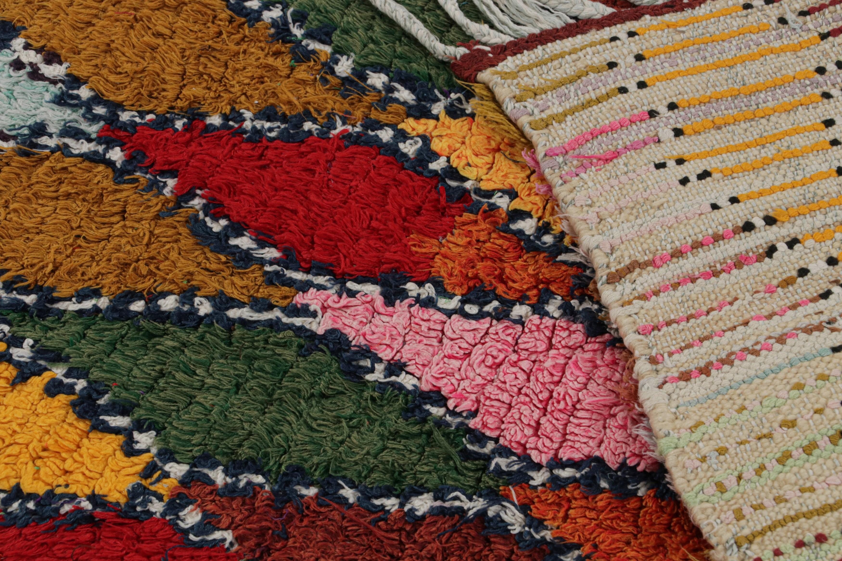 Vintage Azilal Moroccan Style Rug, with Diamond Patterns from Rug & Kilim For Sale 1