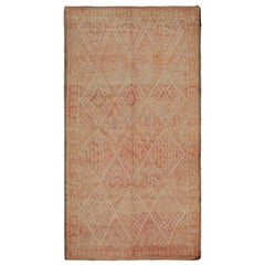 Vintage Azilal Moroccan rug with Red, Orange and White Patterns by Rug & Kilim