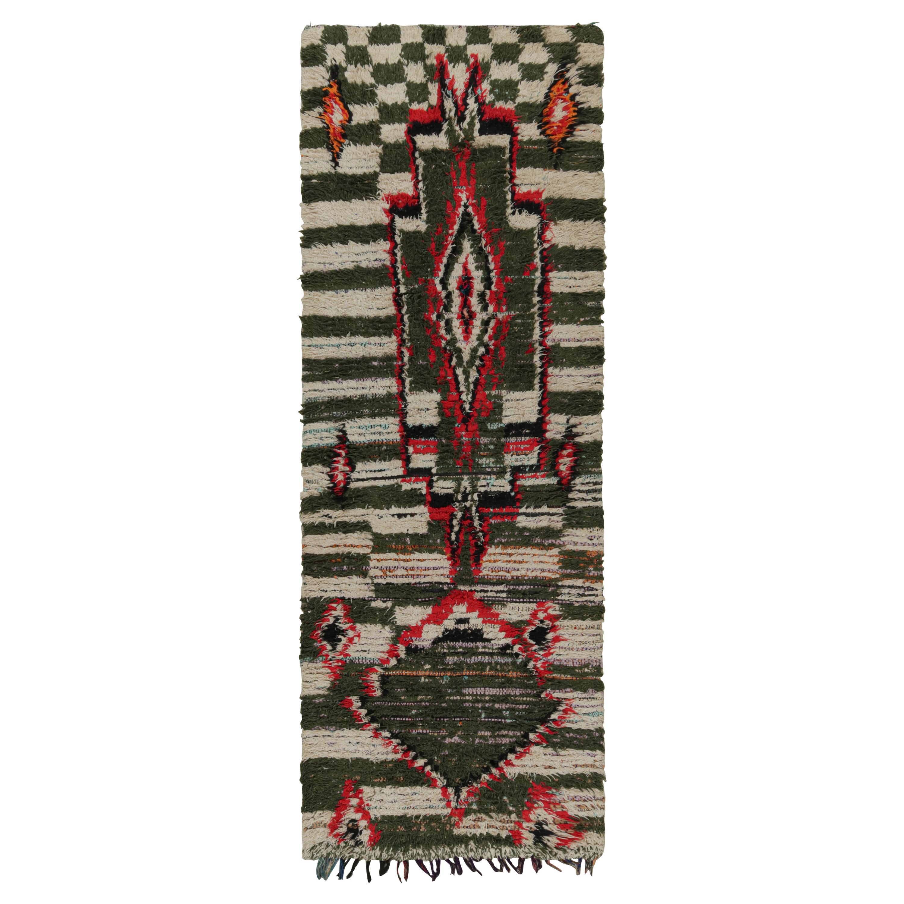Tappeto vintage Azilal marocchino e Boucherouite di Rug & Kilim