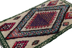 Vintage Azilal Moroccan Style Runner Rug, with Medallions from Rug & Kilim